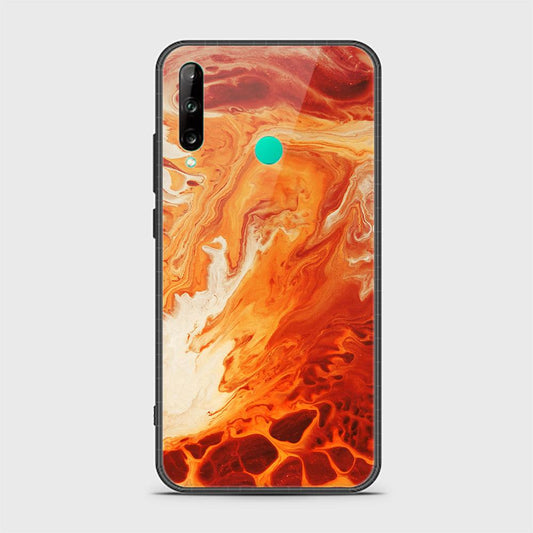 Huawei Y7P Cover - Mystic Marble Series - HQ Ultra Shine Premium Infinity Glass Soft Silicon Borders Case