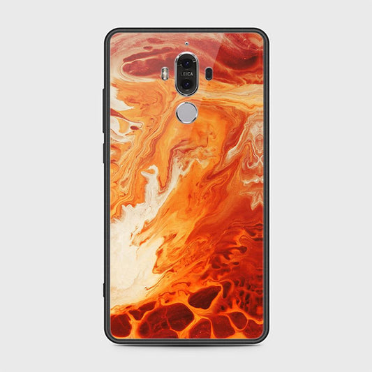 Huawei Mate 9 Cover - Mystic Marble Series - HQ Ultra Shine Premium Infinity Glass Soft Silicon Borders Case