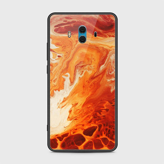 Huawei Mate 10 Cover - Mystic Marble Series - HQ Ultra Shine Premium Infinity Glass Soft Silicon Borders Case