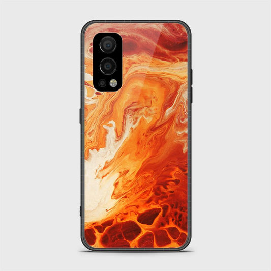 OnePlus Nord 2 Cover- Mystic Marble Series - HQ Ultra Shine Premium Infinity Glass Soft Silicon Borders Case