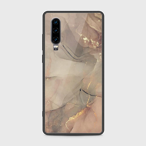 Huawei P30 Cover - Mystic Marble Series - HQ Ultra Shine Premium Infinity Glass Soft Silicon Borders Case