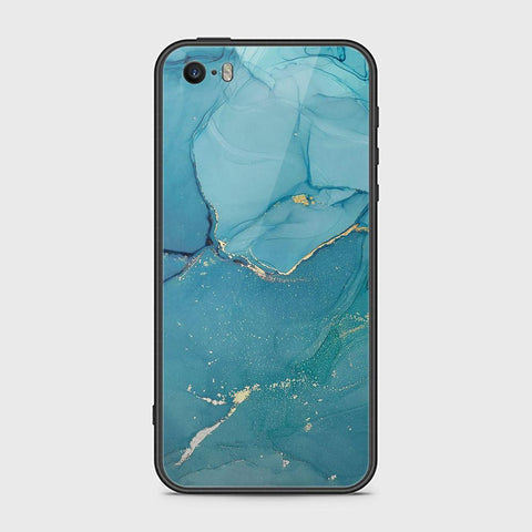 iPhone 5s Cover - Mystic Marble Series - HQ Ultra Shine Premium Infinity Glass Soft Silicon Borders Case