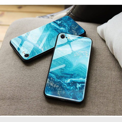 Infinix Note 8i Cover- Mystic Marble Series - HQ Ultra Shine Premium Infinity Glass Soft Silicon Borders Case