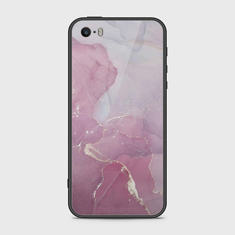 iPhone SE Cover - Mystic Marble Series - HQ Ultra Shine Premium Infinity Glass Soft Silicon Borders Case