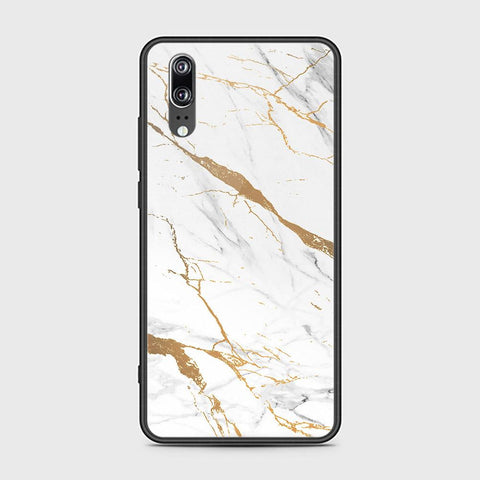 Huawei P20 Cover - Mystic Marble Series - HQ Ultra Shine Premium Infinity Glass Soft Silicon Borders Case