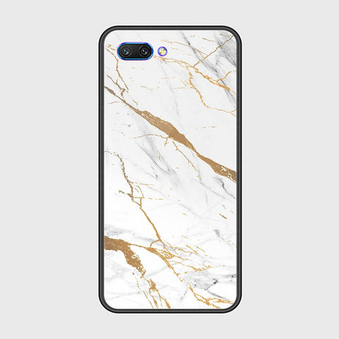Huawei Honor 10 Cover - Mystic Marble Series - HQ Ultra Shine Premium Infinity Glass Soft Silicon Borders Case