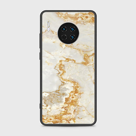 Huawei Mate 30 Cover - Mystic Marble Series - HQ Ultra Shine Premium Infinity Glass Soft Silicon Borders Case