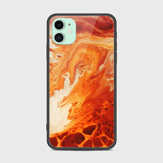 iPhone 11 Cover - Mystic Marble Series - HQ Ultra Shine Premium Infinity Glass Soft Silicon Borders Case