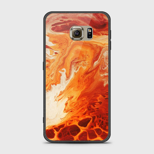 Samsung Galaxy S6 Cover- Mystic Marble Series - HQ Ultra Shine Premium Infinity Glass Soft Silicon Borders Case