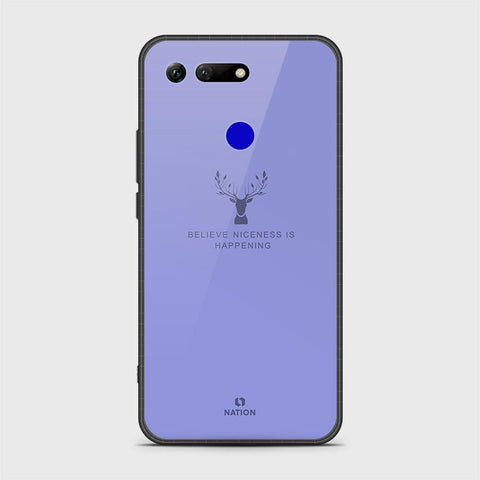 Huawei Honor View 20 Cover - Nice Series - HQ Ultra Shine Premium Infinity Glass Soft Silicon Borders Case