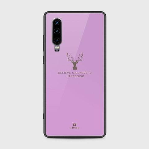 Huawei P30 Cover - Nice Series - HQ Ultra Shine Premium Infinity Glass Soft Silicon Borders Case