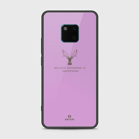 Huawei Mate 20 Pro Cover - Nice Series - HQ Ultra Shine Premium Infinity Glass Soft Silicon Borders Case