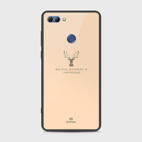 Huawei Y9 2018 Cover - Nice Series - HQ Ultra Shine Premium Infinity Glass Soft Silicon Borders Case