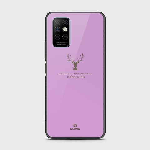 Infinix Note 8i Cover- Nice Series - HQ Ultra Shine Premium Infinity Glass Soft Silicon Borders Case