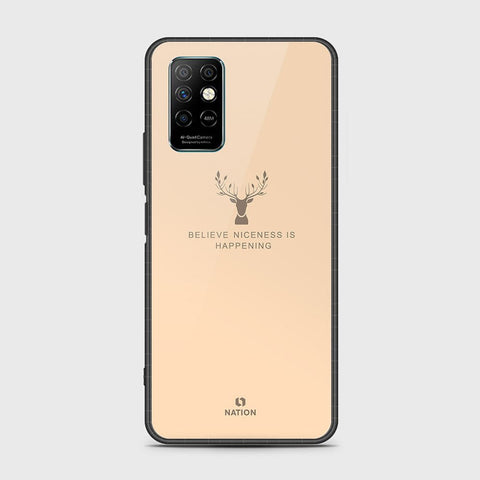 Infinix Note 8i Cover- Nice Series - HQ Ultra Shine Premium Infinity Glass Soft Silicon Borders Case
