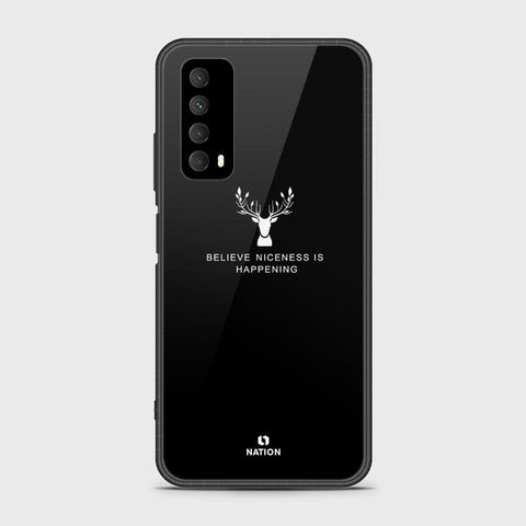 Huawei Y7a Cover- Nice Series - HQ Ultra Shine Premium Infinity Glass Soft Silicon Borders Case