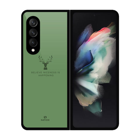 Samsung Galaxy Z Fold 3 5G Cover- Nice Series - HQ Premium Shine Durable Shatterproof Case - Soft Silicon Borders