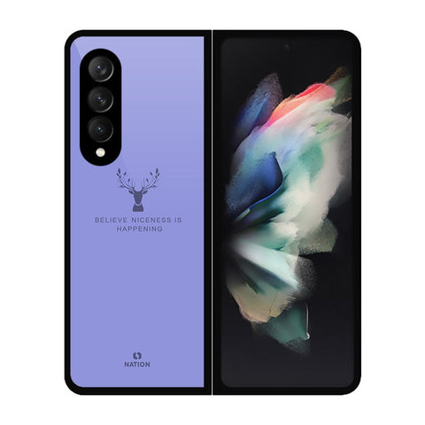 Samsung Galaxy Z Fold 3 5G Cover- Nice Series - HQ Premium Shine Durable Shatterproof Case - Soft Silicon Borders