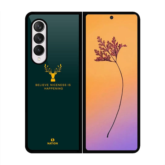 Samsung Galaxy Z Fold 4 5G Cover - Nice Series - HQ Premium Shine Durable Shatterproof Case - Soft Silicon Borders