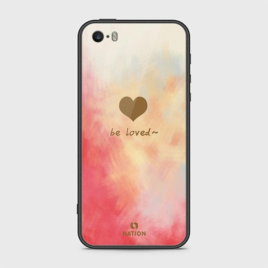 iPhone SE Cover - Onation Heart Series - HQ Ultra Shine Premium Infinity Glass Soft Silicon Borders Case