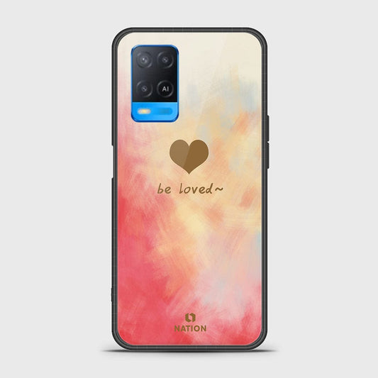 Oppo A54 4G Cover- Onation Heart Series - HQ Ultra Shine Premium Infinity Glass Soft Silicon Borders Case