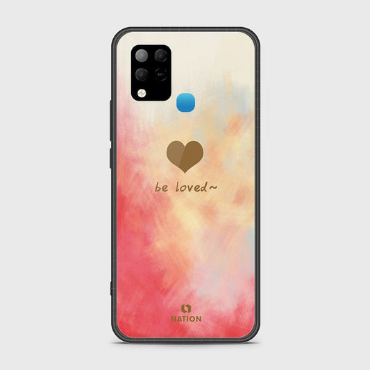 Infinix Hot 10s Cover- Onation Heart Series - HQ Ultra Shine Premium Infinity Glass Soft Silicon Borders Case