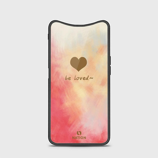 Oppo Find X Cover - ONation Heart Series - HQ Ultra Shine Premium Infinity Glass Soft Silicon Borders Case