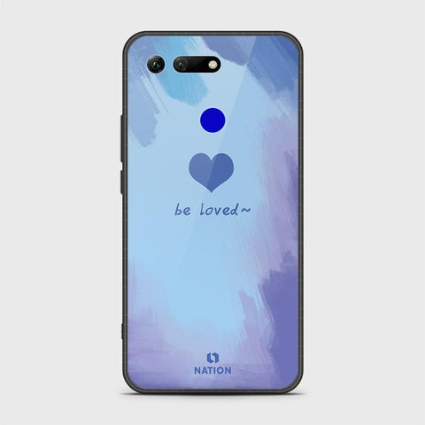 Huawei Honor View 20 Cover - Onation Heart Series - HQ Ultra Shine Premium Infinity Glass Soft Silicon Borders Case