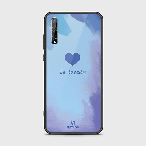 Huawei Y8p Cover - Onation Heart Series - HQ Ultra Shine Premium Infinity Glass Soft Silicon Borders Case