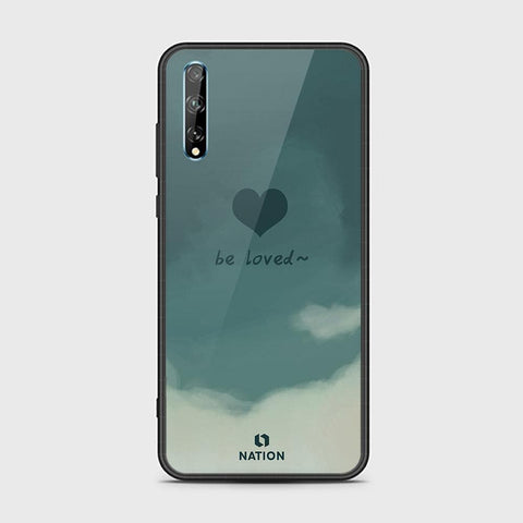 Huawei Y8p Cover - Onation Heart Series - HQ Ultra Shine Premium Infinity Glass Soft Silicon Borders Case