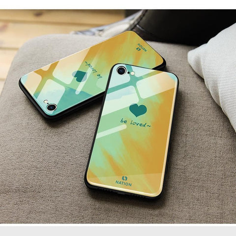 Huawei Y7P Cover - ONation Heart Series - HQ Ultra Shine Premium Infinity Glass Soft Silicon Borders Case