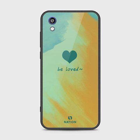 Huawei Honor 8S Cover - ONation Heart Series - HQ Ultra Shine Premium Infinity Glass Soft Silicon Borders Case