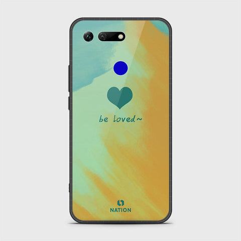 Huawei Honor View 20 Cover - Onation Heart Series - HQ Ultra Shine Premium Infinity Glass Soft Silicon Borders Case