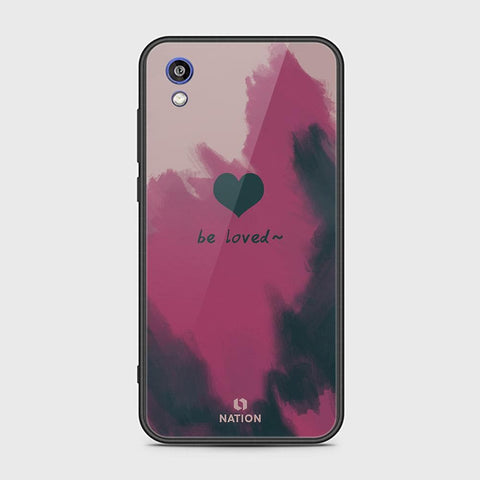 Huawei Honor 8S Cover - ONation Heart Series - HQ Ultra Shine Premium Infinity Glass Soft Silicon Borders Case