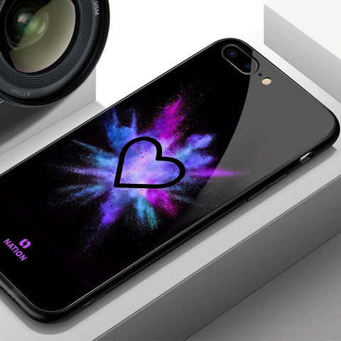 iPhone 15 Plus Cover- Onation Heart Series - HQ Ultra Shine Premium Infinity Glass Soft Silicon Borders Case