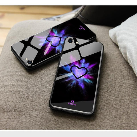 Samsung Galaxy M54 Cover- Onation Heart Series - HQ Ultra Shine Premium Infinity Glass Soft Silicon Borders Case