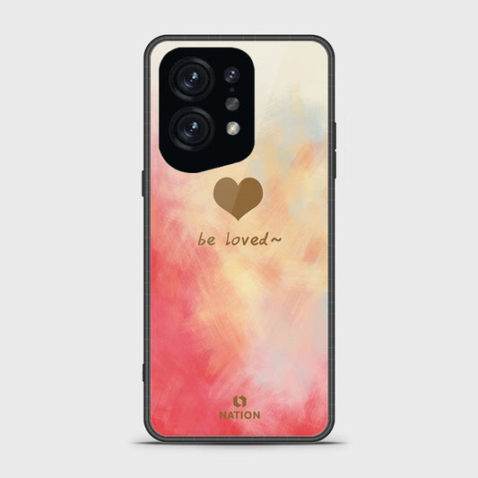 Oppo Find X5 Cover - Onation Heart Series - HQ Ultra Shine Premium Infinity Glass Soft Silicon Borders Case