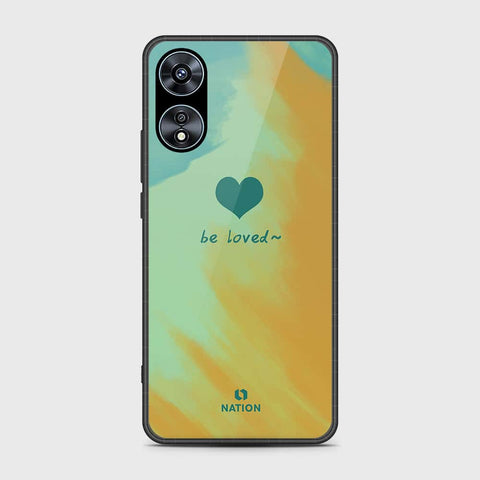 Oppo A58 4G Cover- Onation Heart Series - HQ Ultra Shine Premium Infinity Glass Soft Silicon Borders Case