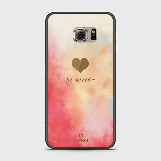 Samsung Galaxy S6 Cover- Onation Heart Series - HQ Ultra Shine Premium Infinity Glass Soft Silicon Borders Case