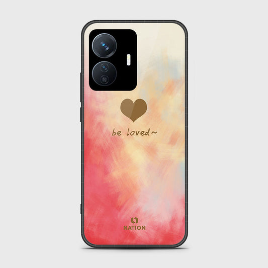 Vivo Y77e Cover- Onation Heart Series - HQ Ultra Shine Premium Infinity Glass Soft Silicon Borders Case