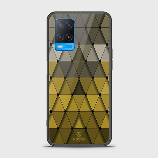 Oppo A54 4G Cover- Onation Pyramid Series - HQ Ultra Shine Premium Infinity Glass Soft Silicon Borders Case