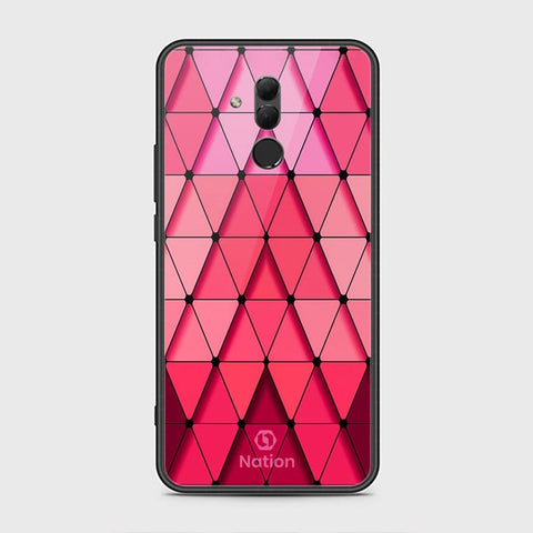 Huawei Mate 20 Lite Cover - ONation Pyramid Series - HQ Ultra Shine Premium Infinity Glass Soft Silicon Borders Case