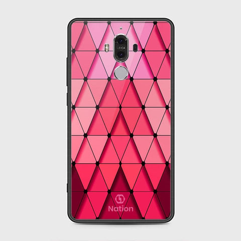 Huawei Mate 9 Cover - ONation Pyramid Series - HQ Ultra Shine Premium Infinity Glass Soft Silicon Borders Case