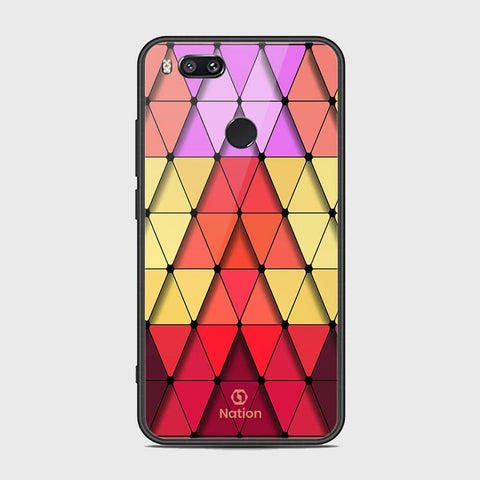 Xiaomi Mi A1 Cover - Onation Pyramid Series - HQ Ultra Shine Premium Infinity Glass Soft Silicon Borders Case