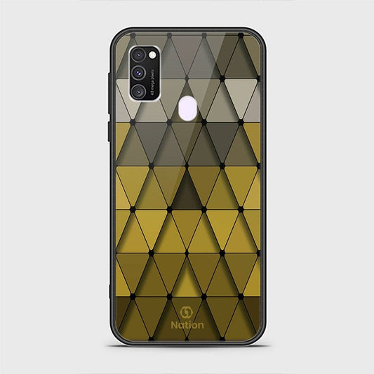 Samsung Galaxy M30s Cover - Onation Pyramid Series - HQ Ultra Shine Premium Infinity Glass Soft Silicon Borders Case