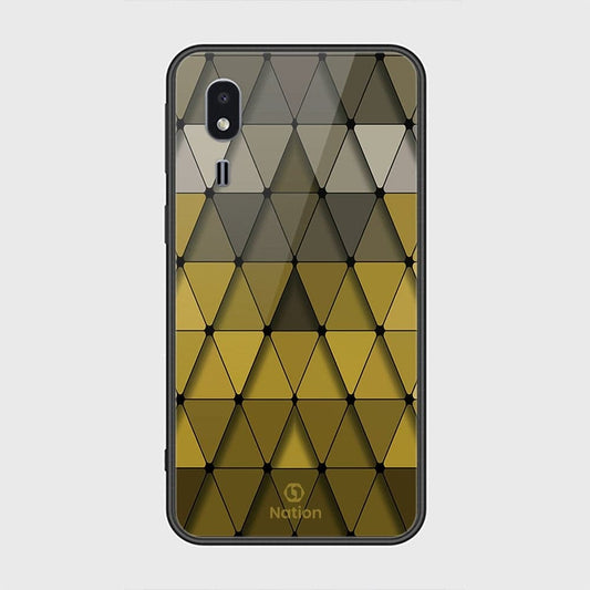 Samsung Galaxy A2 Core Cover - Onation Pyramid Series - HQ Ultra Shine Premium Infinity Glass Soft Silicon Borders Case