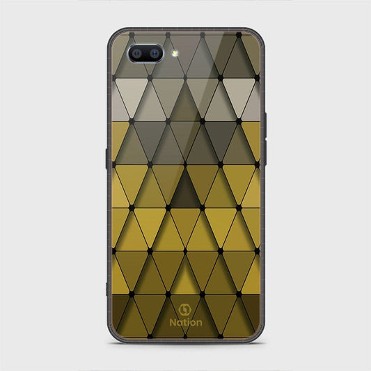 Oppo A5 Cover - Onation Pyramid Series - HQ Ultra Shine Premium Infinity Glass Soft Silicon Borders Case