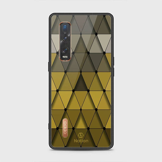 Oppo Find X2 Pro Cover - ONation Pyramid Series - HQ Ultra Shine Premium Infinity Glass Soft Silicon Borders Case
