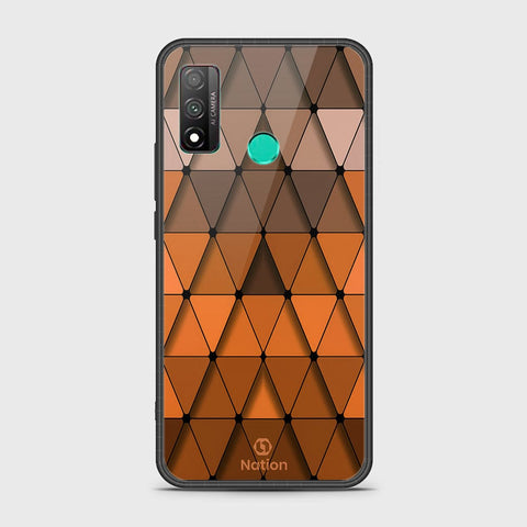 Huawei P smart 2020 Cover - Onation Pyramid Series - HQ Ultra Shine Premium Infinity Glass Soft Silicon Borders Case