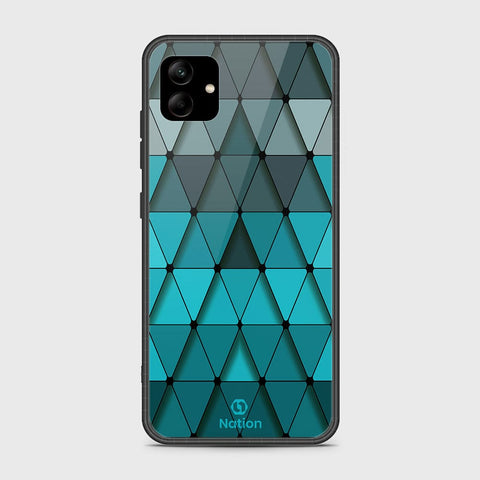 Samsung Galaxy A04e Cover - Onation Pyramid Series - HQ Ultra Shine Premium Infinity Glass Soft Silicon Borders Case
